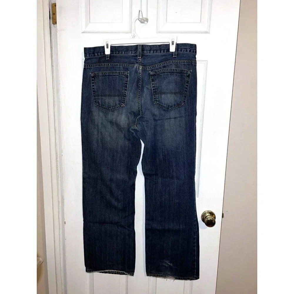 ond OLD NAVY DENIM Low Rise Bootcut Mens Dark Wash Jeans Sz 36x31